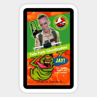 Twin Ports Ghostbusters Trading Card #6 - Jay Sticker